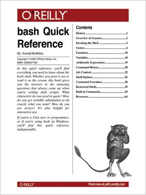 cover image of bash Quick Reference